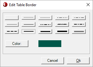 Border elements definition